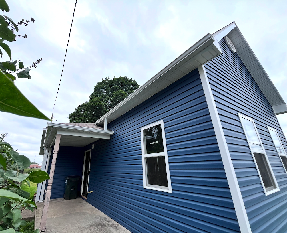 Exterior remodel final result