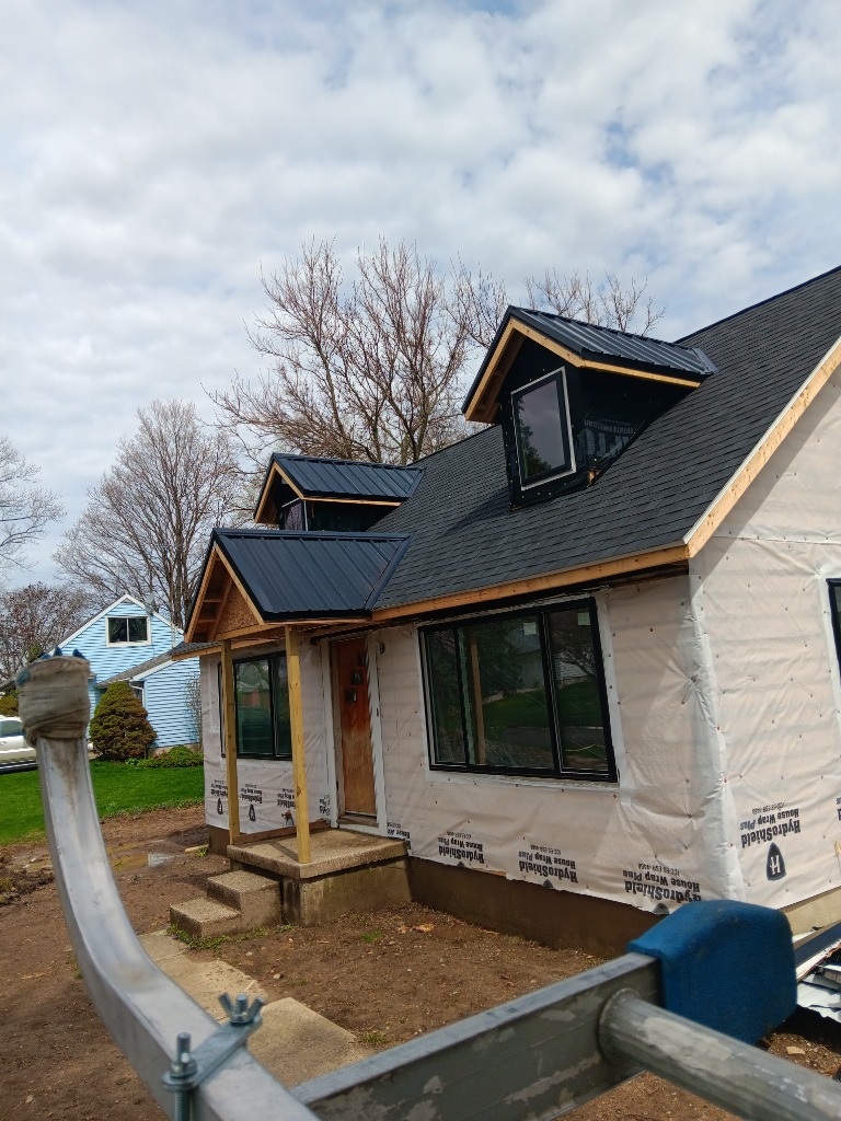 Exterior renovation in progress