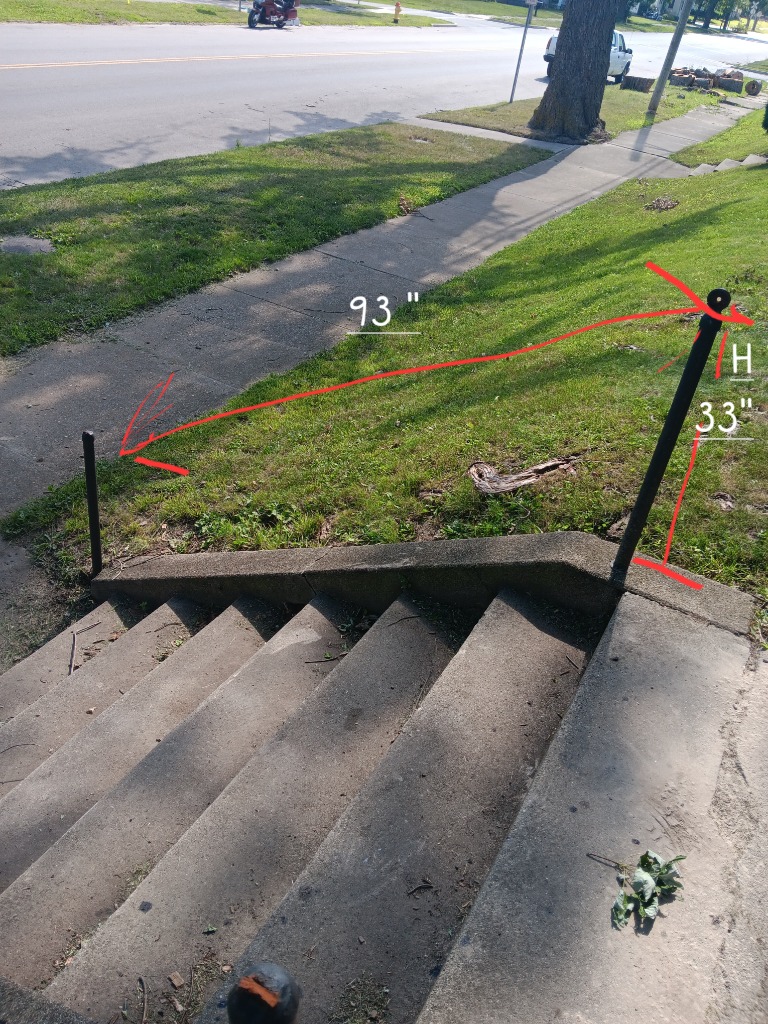 Stair rail project - before