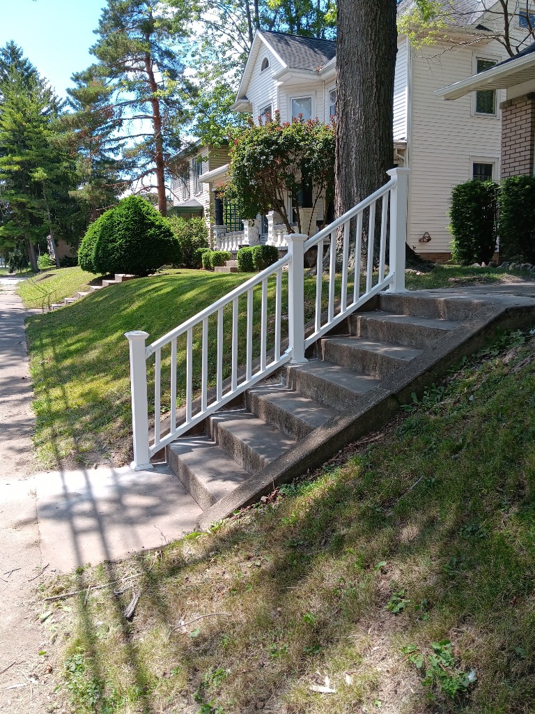 Stair rail project - after